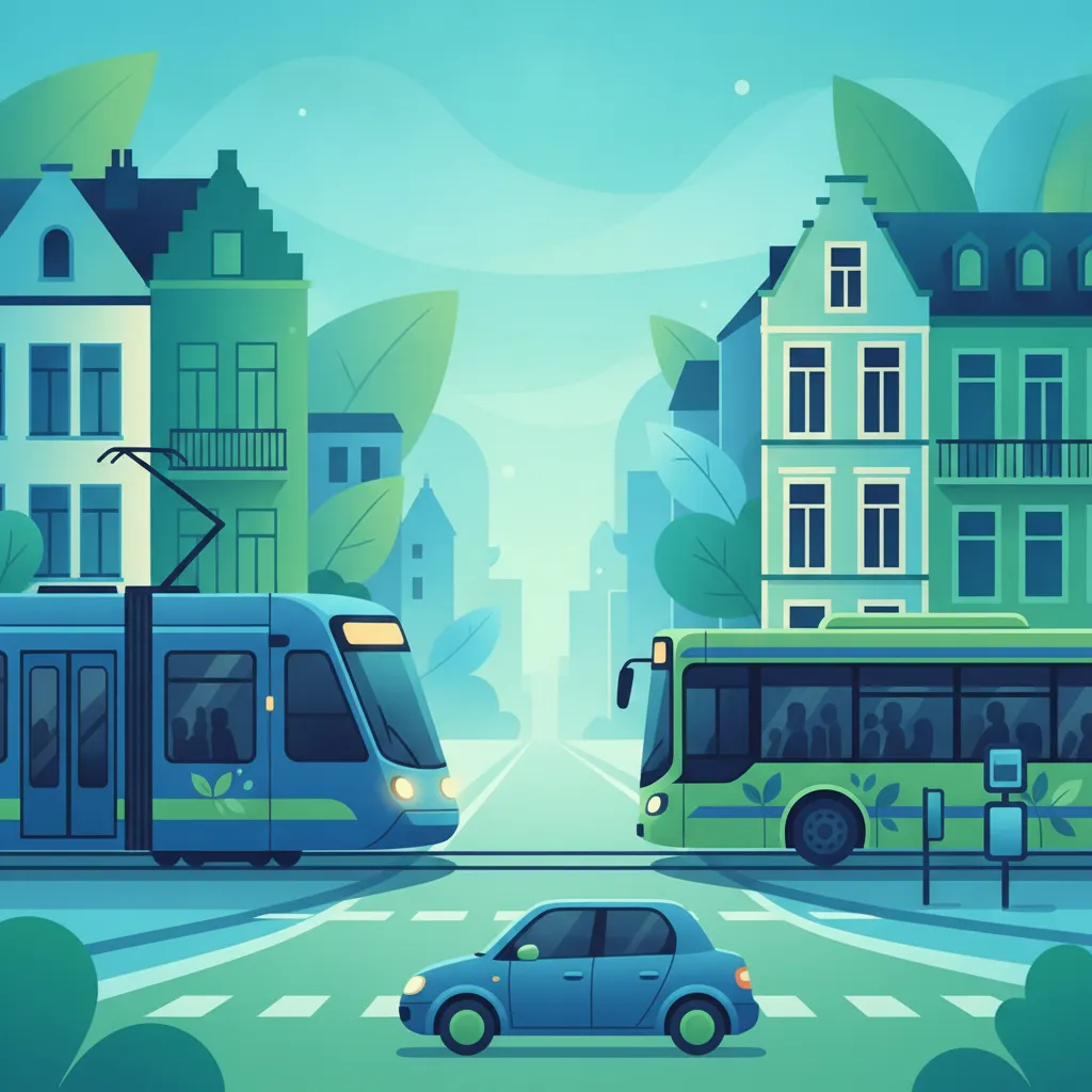 Voorrang verlenen aan bussen en trams in Belgisch verkeer Oefensessie