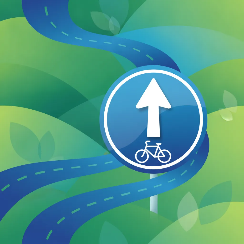 Belgian Mandatory Direction Signs (Blue Arrows)