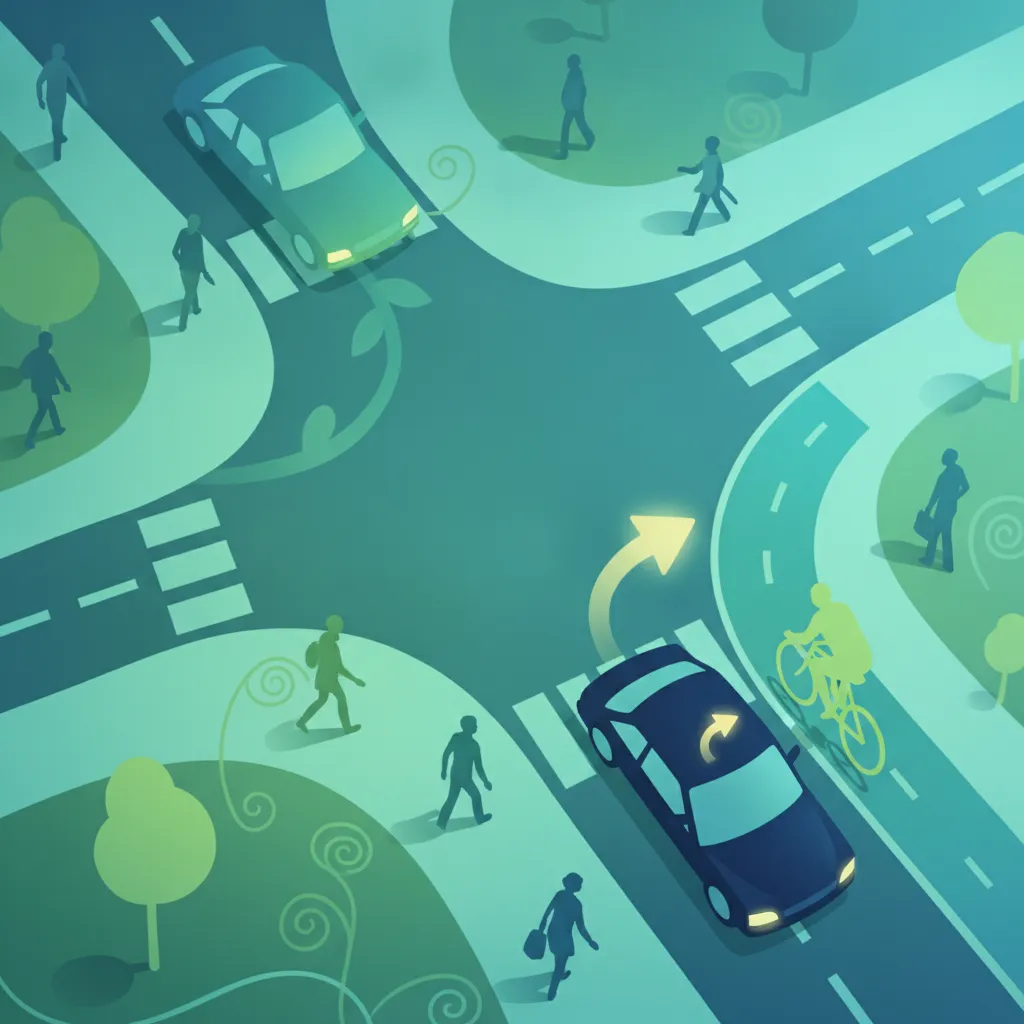 Belgian Turning Priority: Yielding When Changing Direction