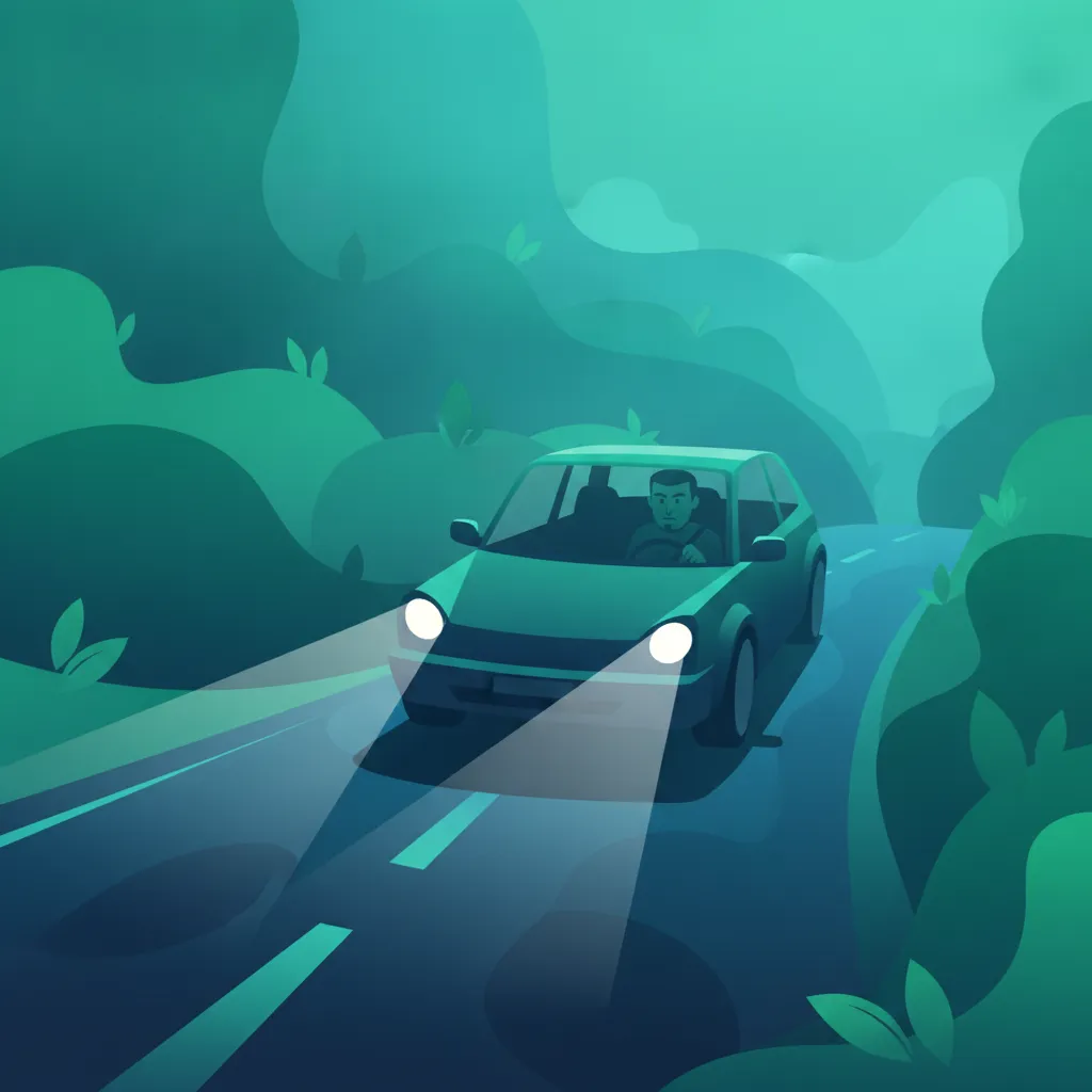 Belgian Lighting Rules for Night Driving and Poor Visibility Practice Session