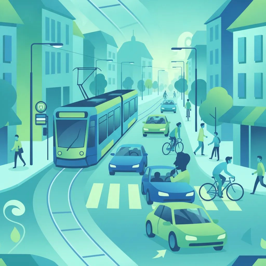 Zaawansowane pierwszeństwo tramwajów i ruch miejski w szwajcarskich miastach