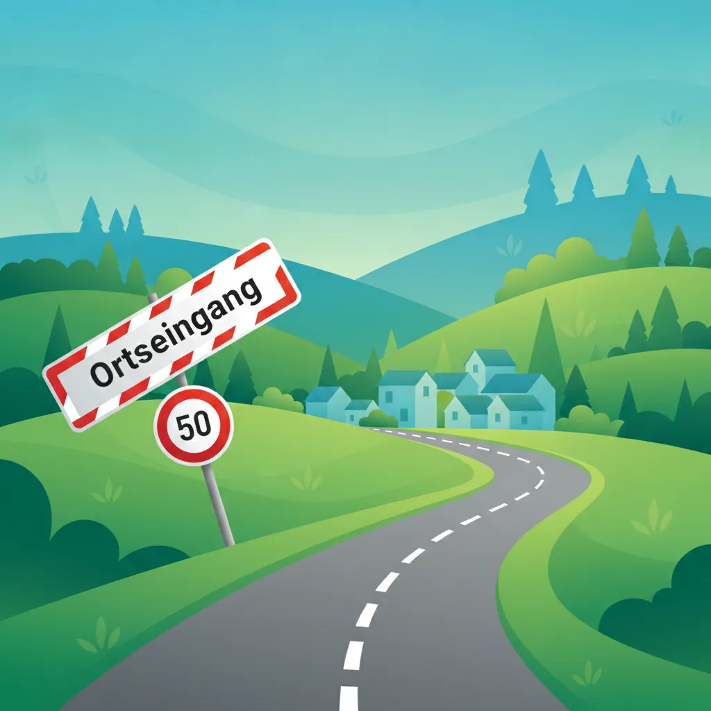 German Town and Village Entry/Exit Signs (Ortsschild)