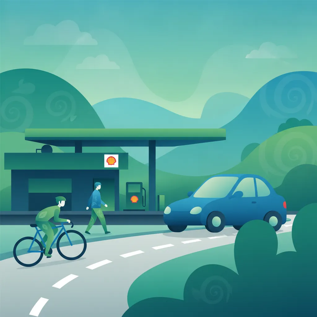 Right of Way at German Petrol Station and Car Park Exits
