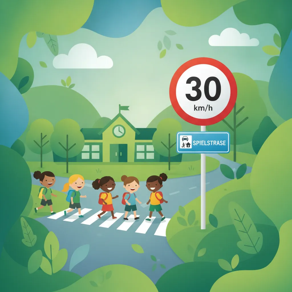 German Speed Limits in Residential and School Zones
