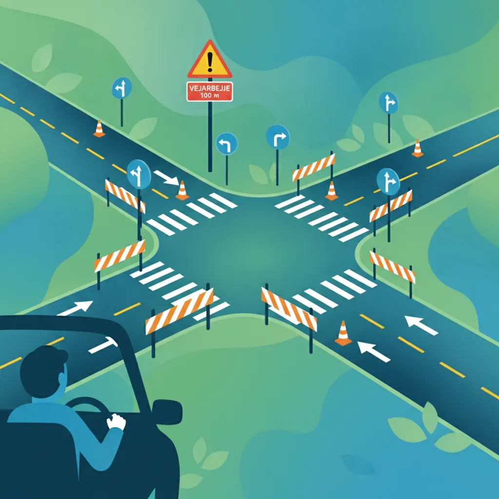 Advanced Danish Road Signs and Markings Practice
