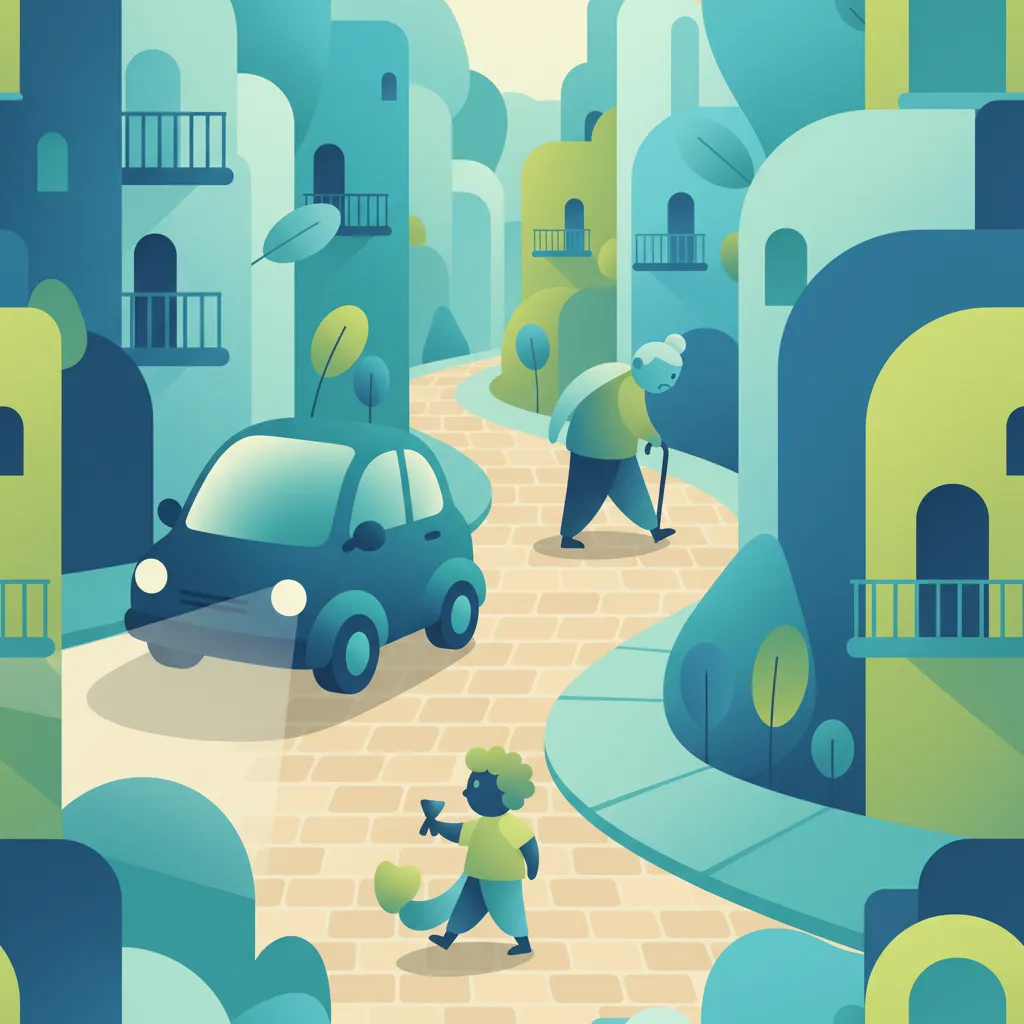 Navigating Near Vulnerable Pedestrians in Spain