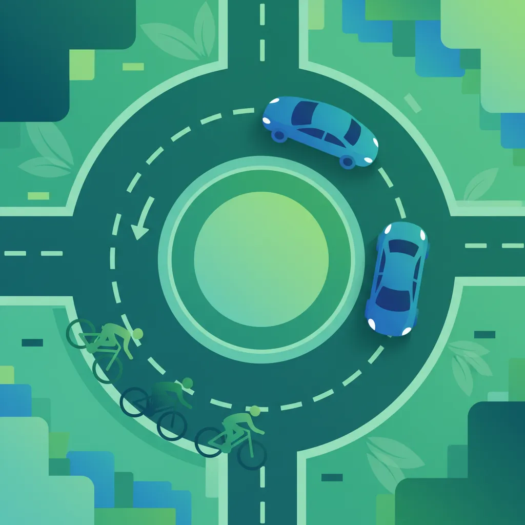 Spanish Roundabout Entry: Priority and Cyclist Groups