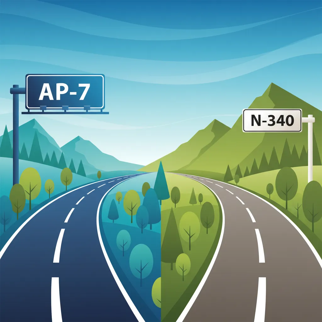 Rozpoznawanie hiszpańskich autostrad, dróg ekspresowych i dróg zwykłych