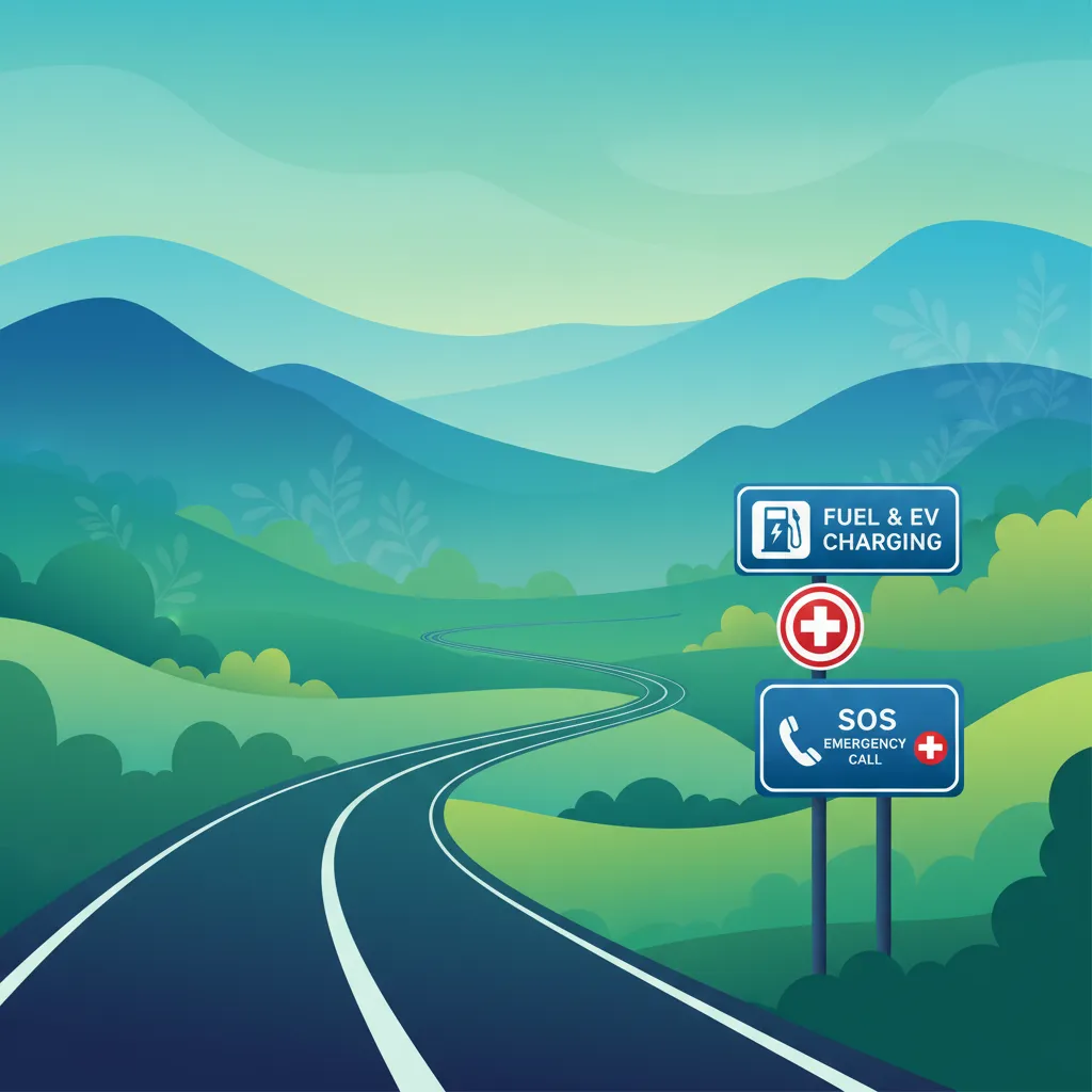 Spanish Service Signs: Fuel, SOS, and Medical Aid
