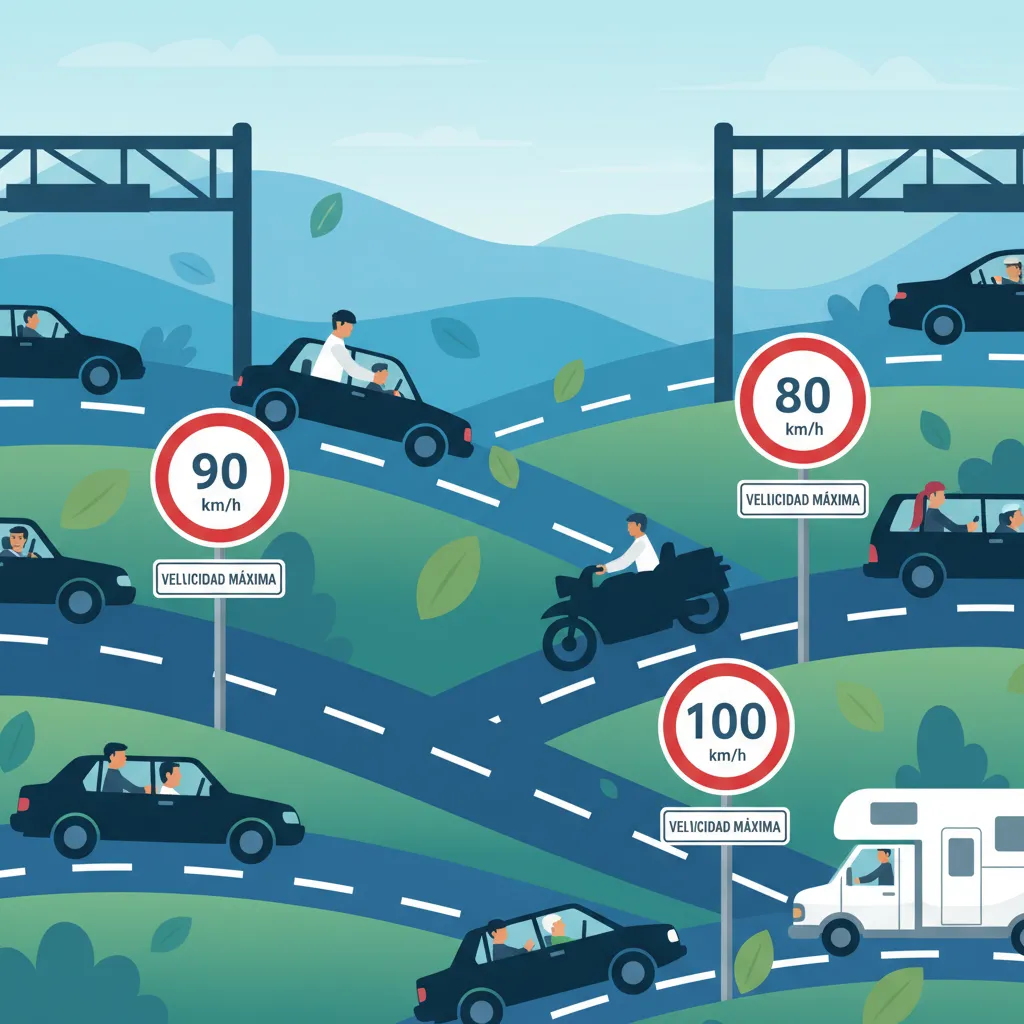 Comprensión de los límites de velocidad convencionales en España