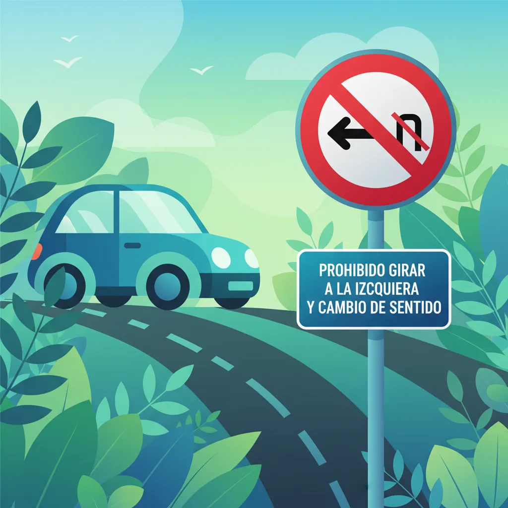Restricted Turns and U-Turns in Spanish Traffic