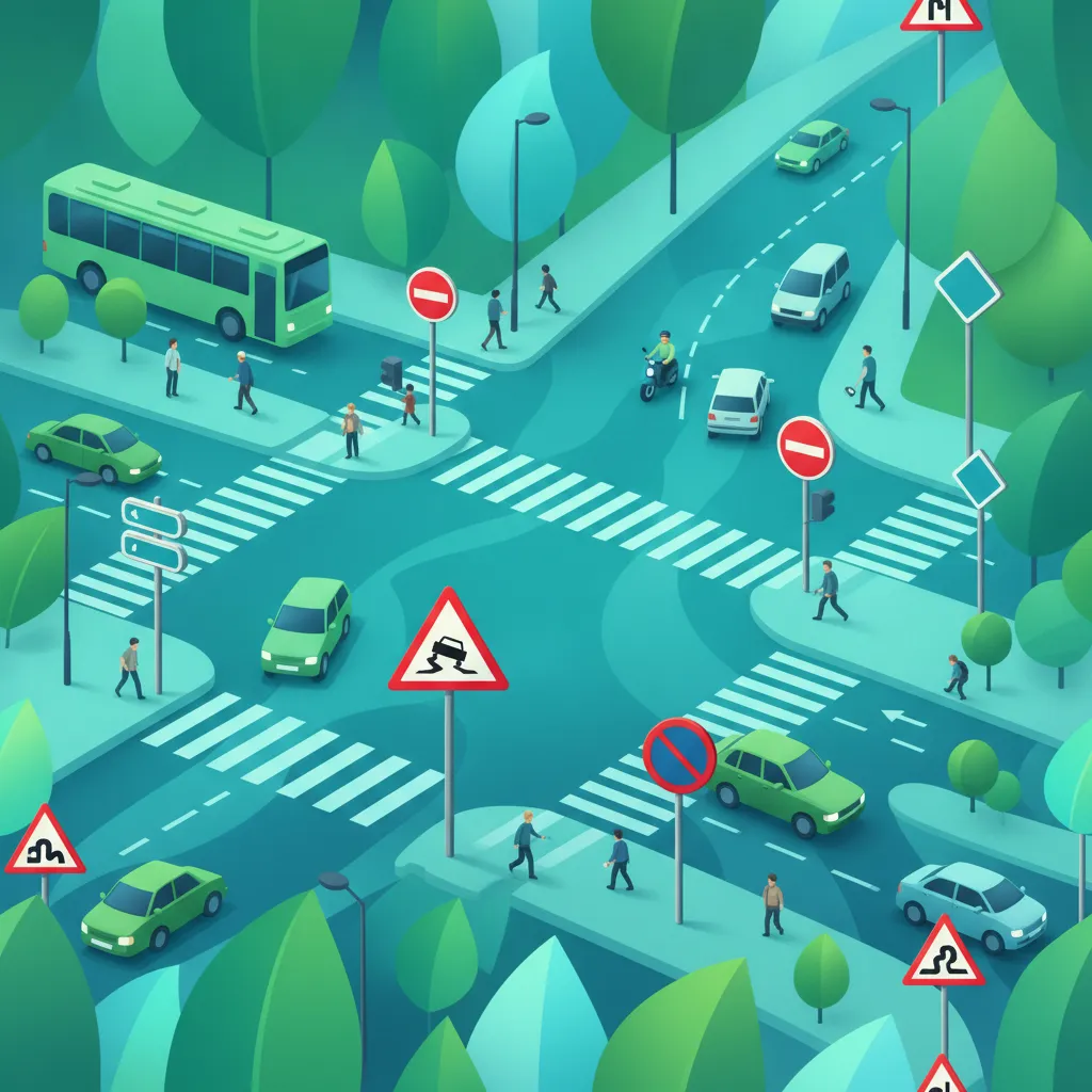 Risikobereiche der praktischen Prüfung in Frankreich: Vorfahrt und Zeicheninterpretation