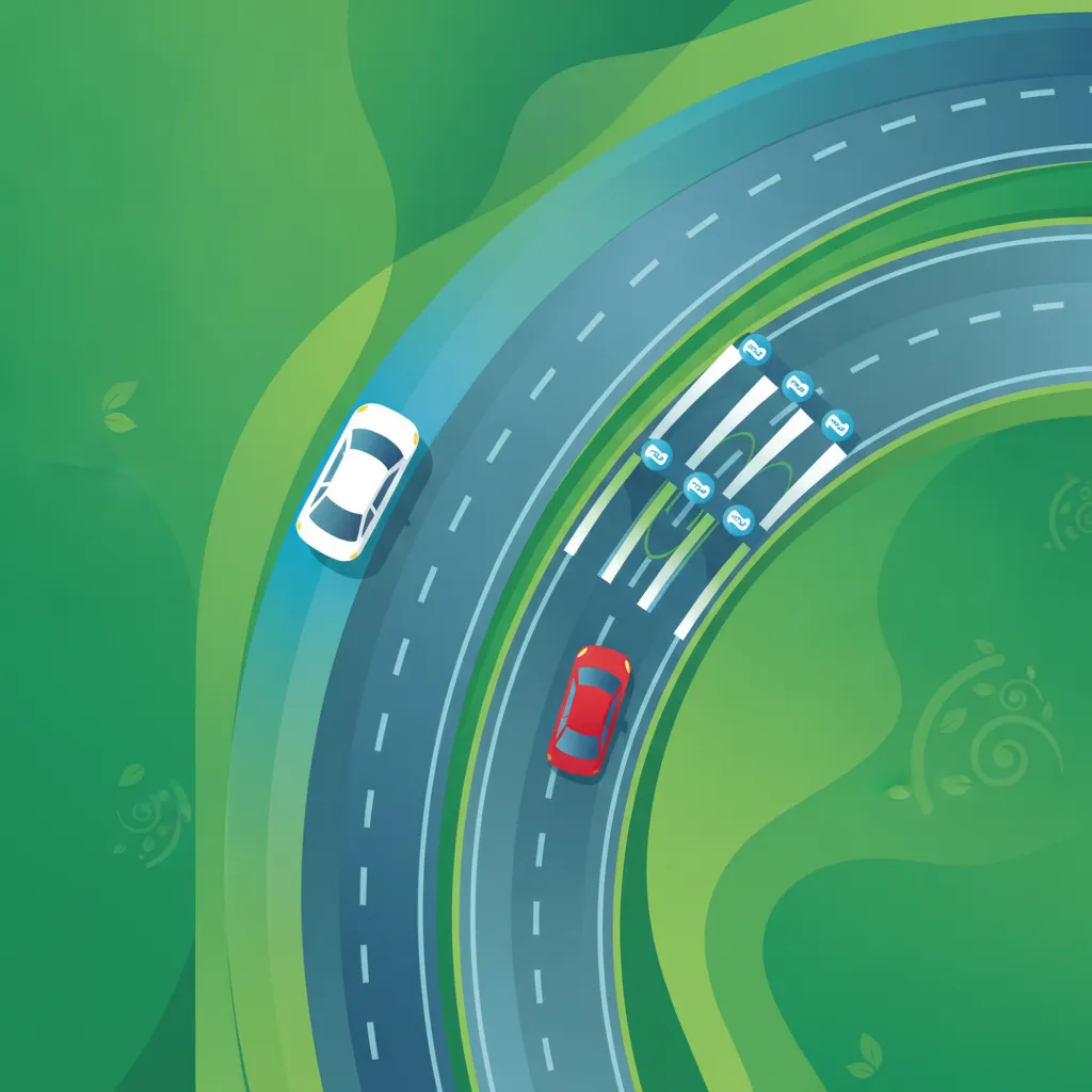 Autobahn und Mautstraßen für Fahrschüler in Frankreich Übungssitzung