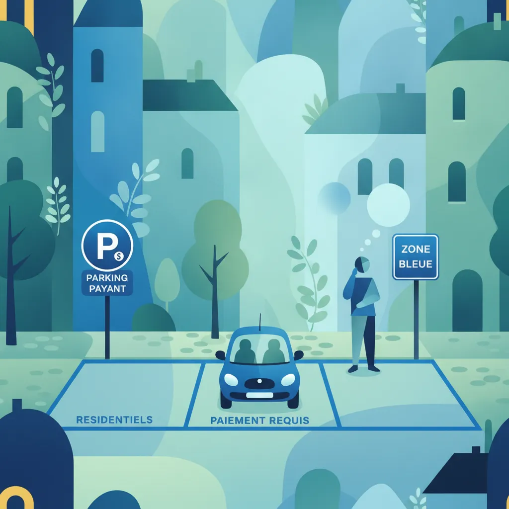 Zones bleues et stationnement payant en France
