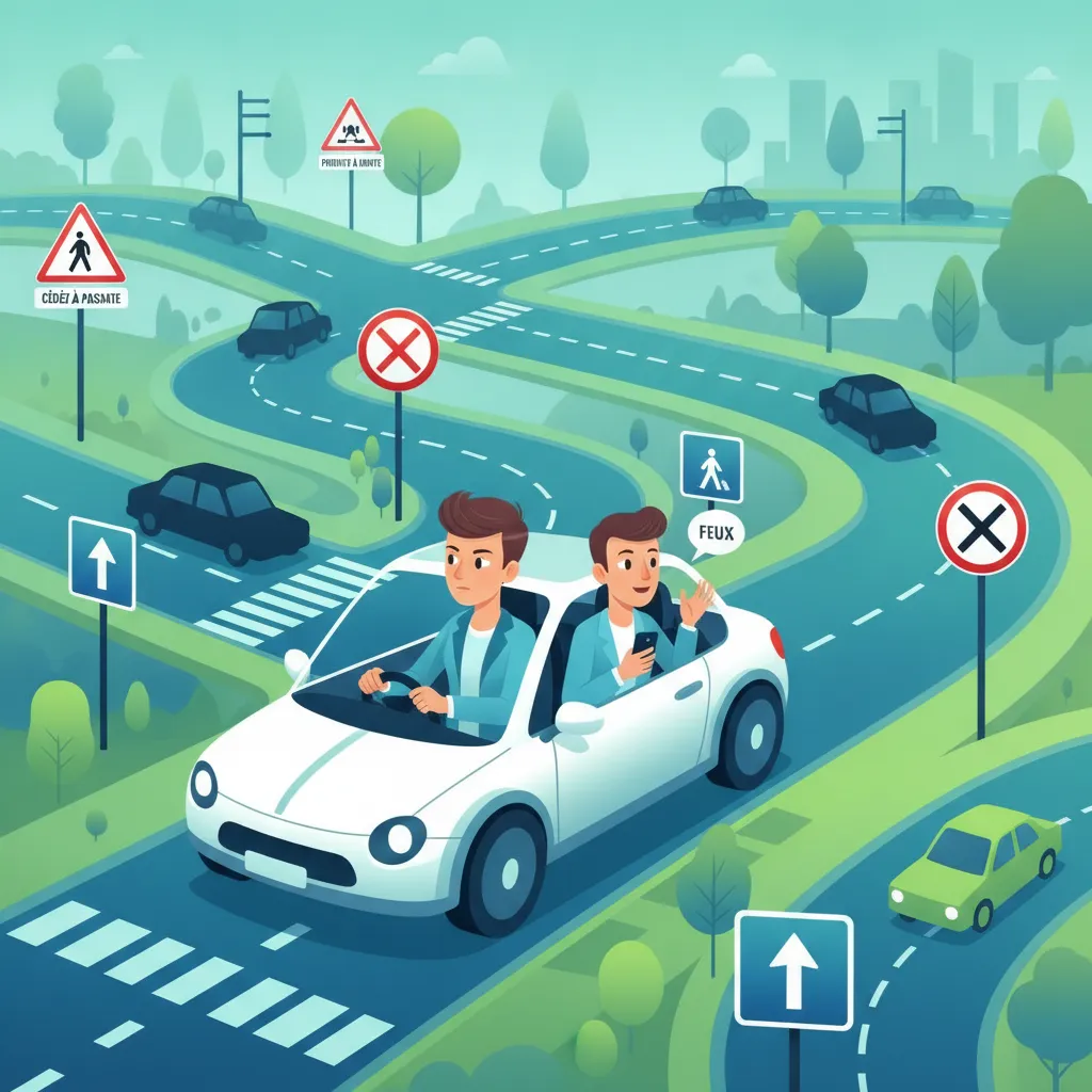 Herausforderungen für junge Fahrer: Vorfahrt und Schilderinterpretation in Frankreich