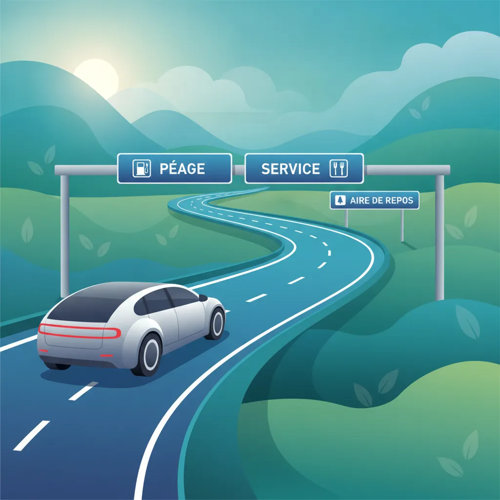 Regeln für französische Autobahnen (Autoroutes) und Mautstraßen (Péage)