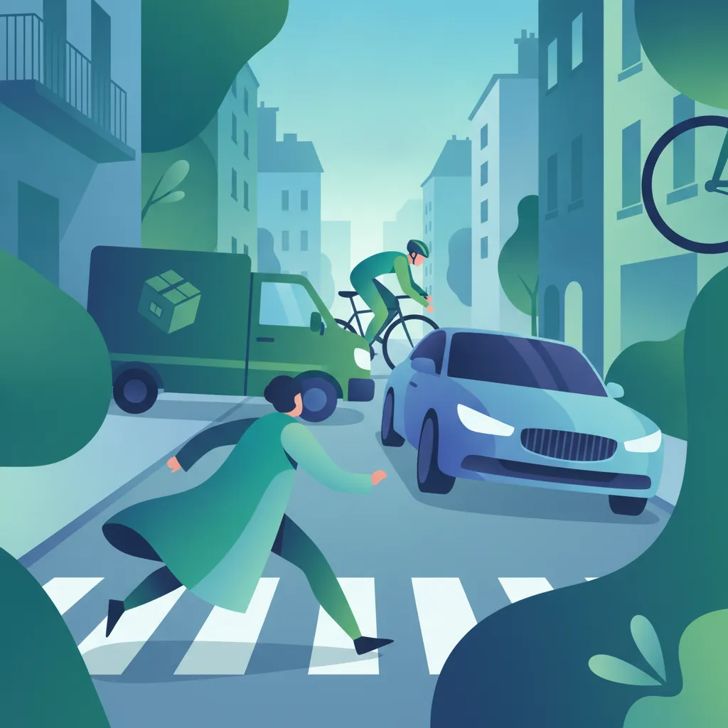Véhicules de livraison et dangers urbains : Règles du Code de la Route français