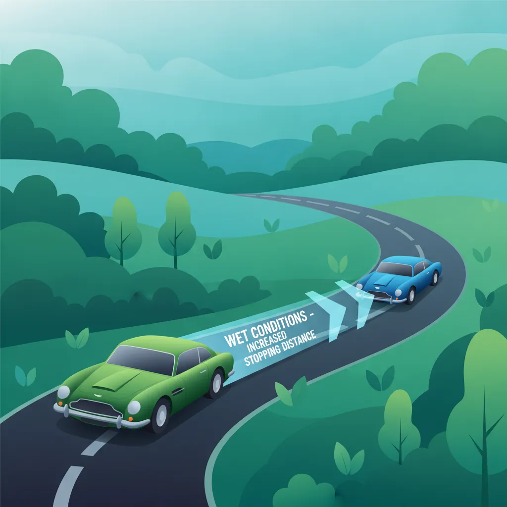 Stopping Distances and Wet Roads in Great Britain