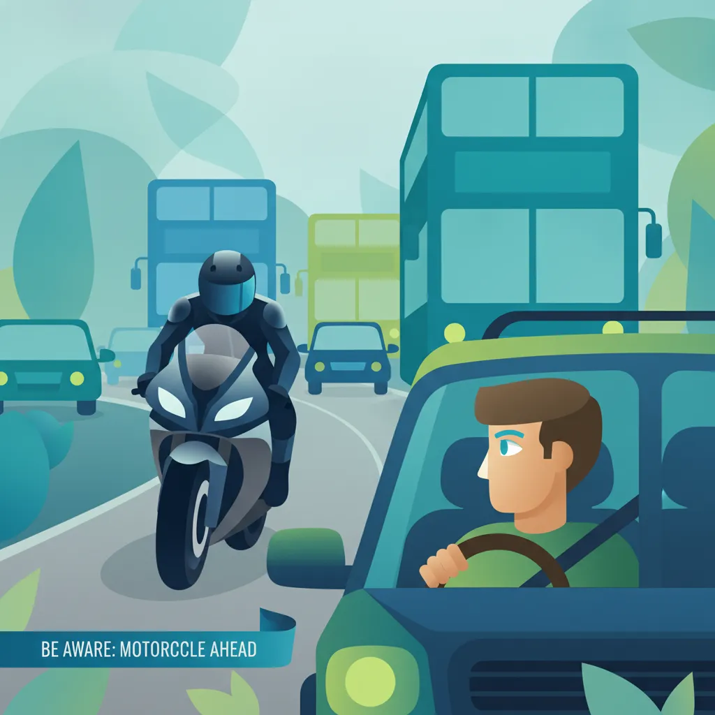 Motorradfahrer und das Durchschlängeln im Verkehr: Einschätzungsvermögen im realen Straßenverkehr Übungssitzung