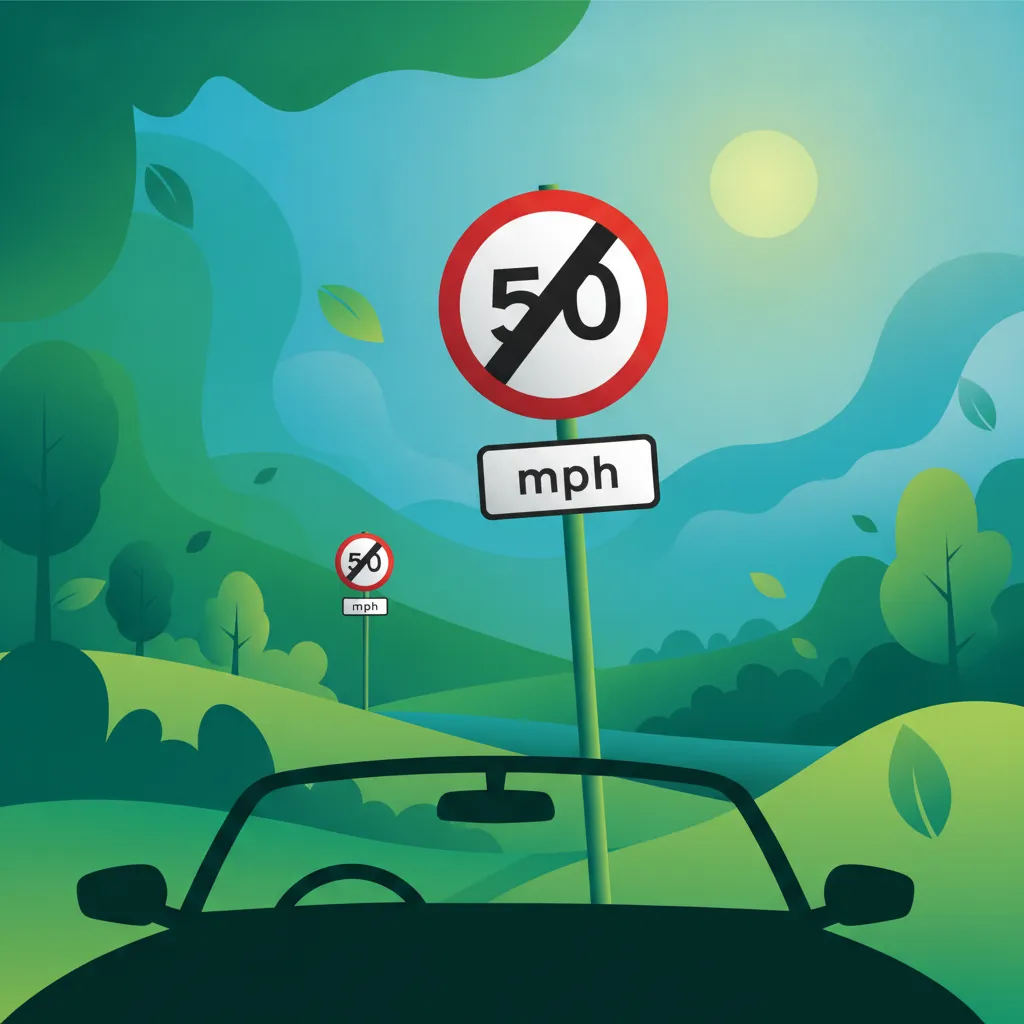 Üben Sie britische Tempolimits und Nationalspeed-Limit-Schilder für Ihre DVSA-Theorieprüfung