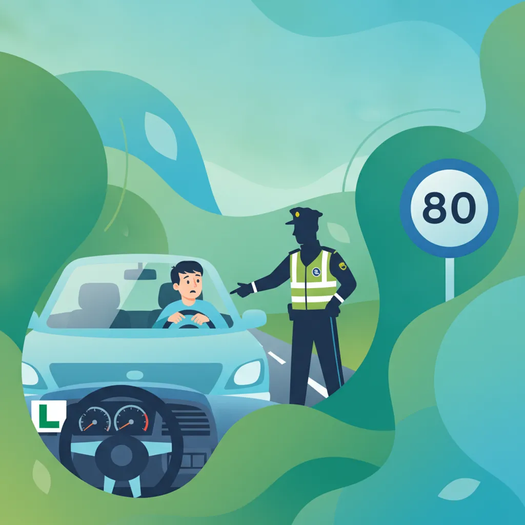 Comprobaciones en carretera de la Garda para conductores aprendices y noveles irlandeses - Test de Teoría