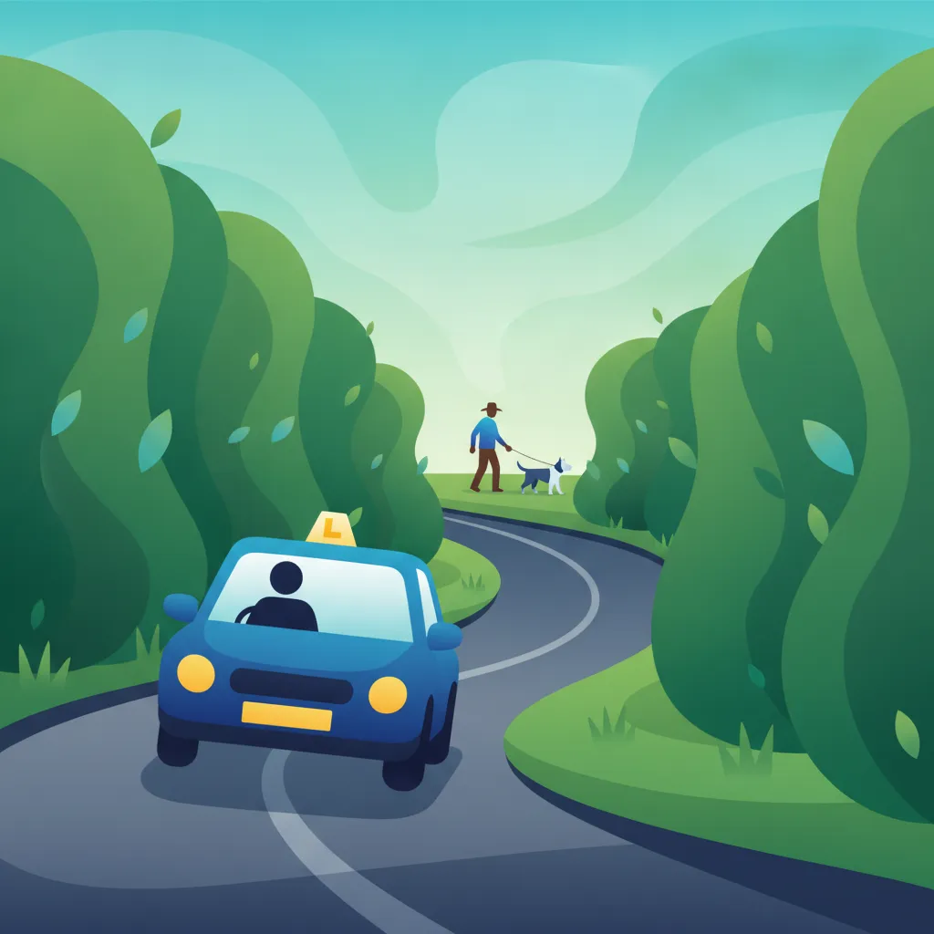 Routes rurales et virages cachés pour les conducteurs novices irlandais