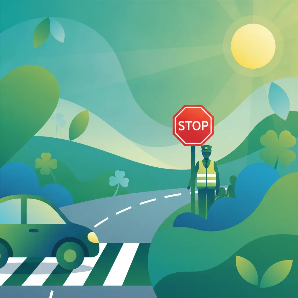 Pedestrian Crossings and School Wardens for the Irish Driver Theory Test