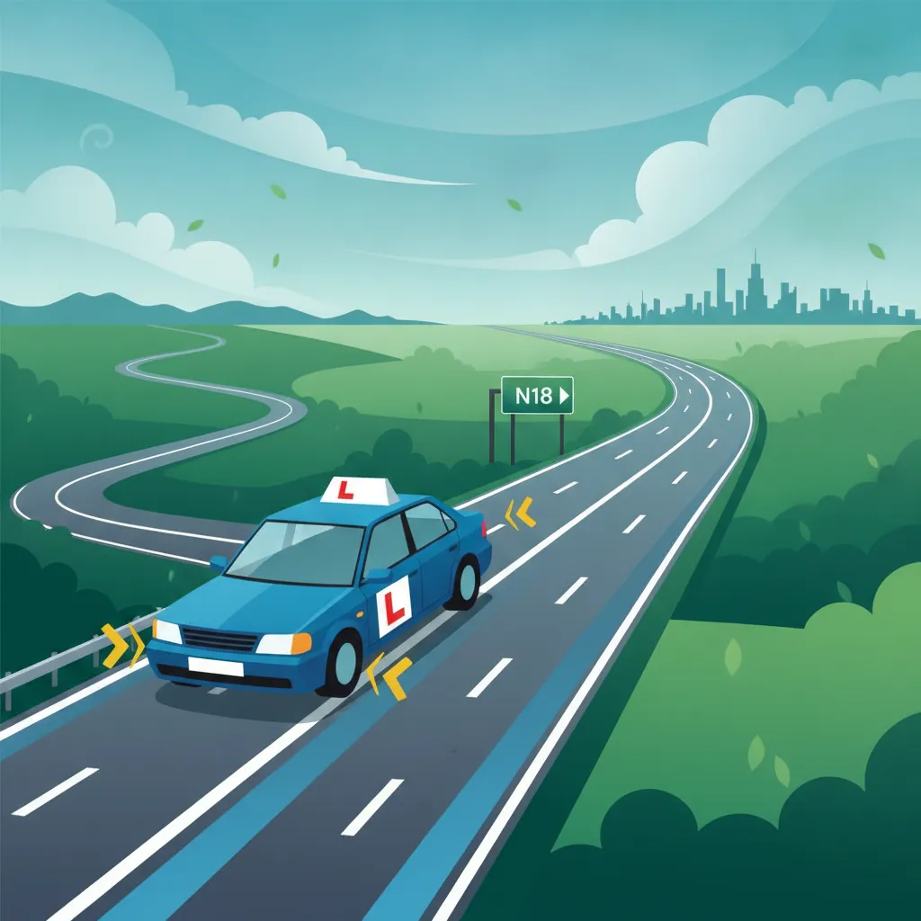 Riesgos en autopistas y carreteras nacionales para conductores principiantes y noveles en Irlanda