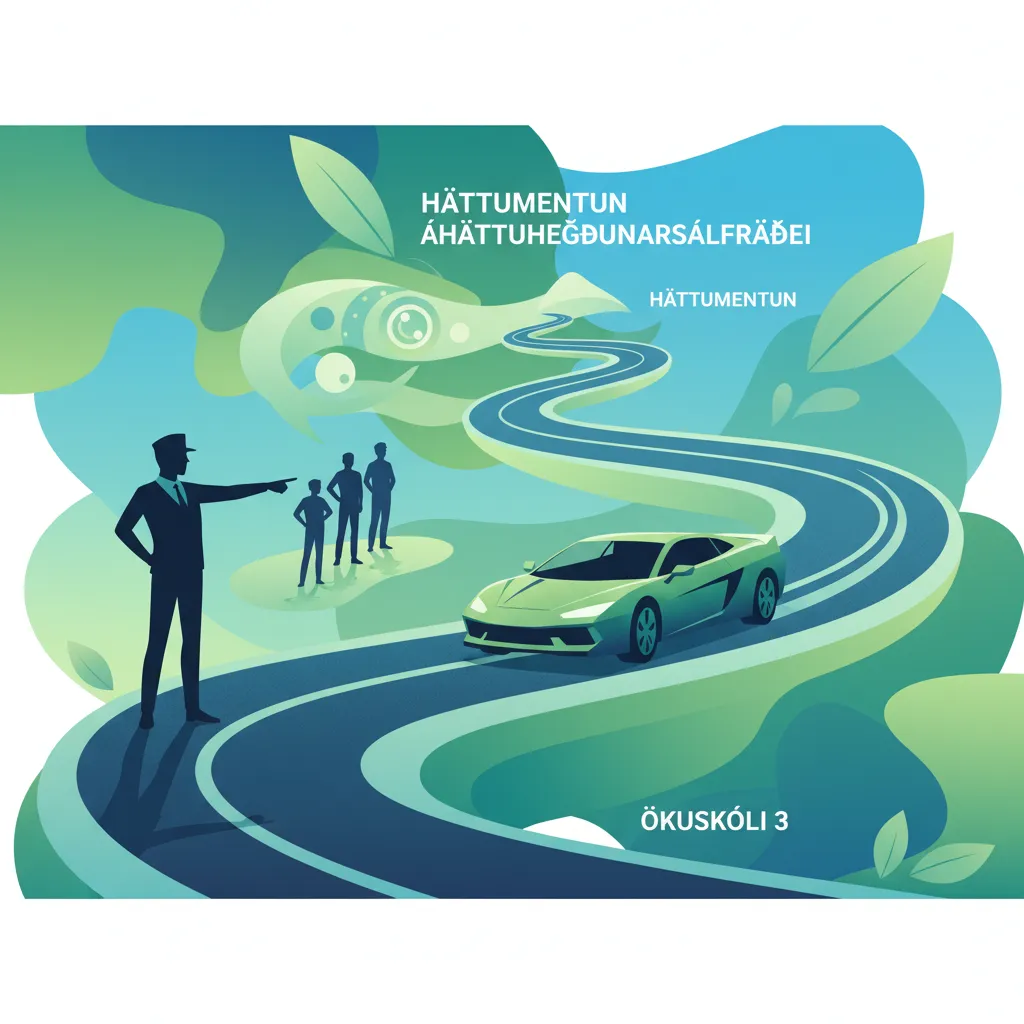 Inzicht in Ökuskóli 3: Slipcursus en Gevaarentraining in IJsland Oefensessie