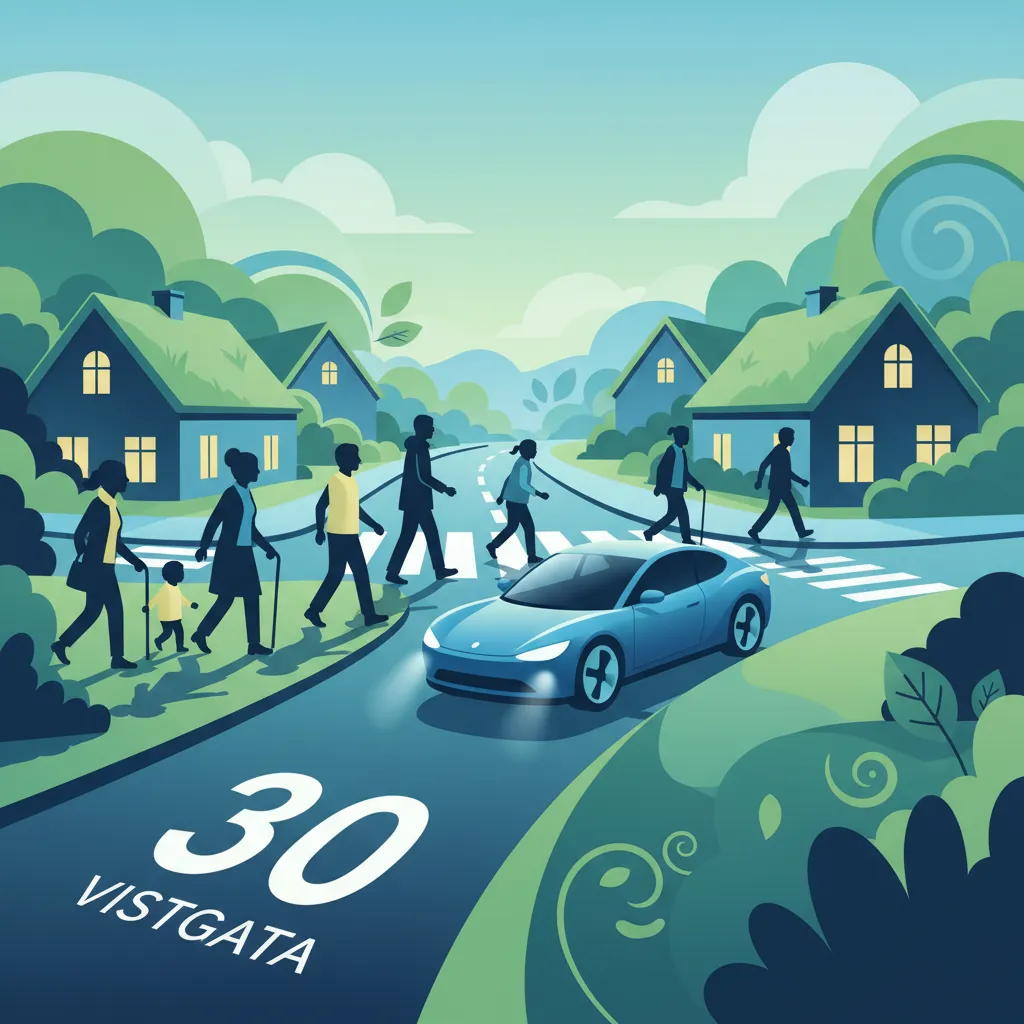 Islandsk körteori: Öva på regler för 30-zoner och Vistgata