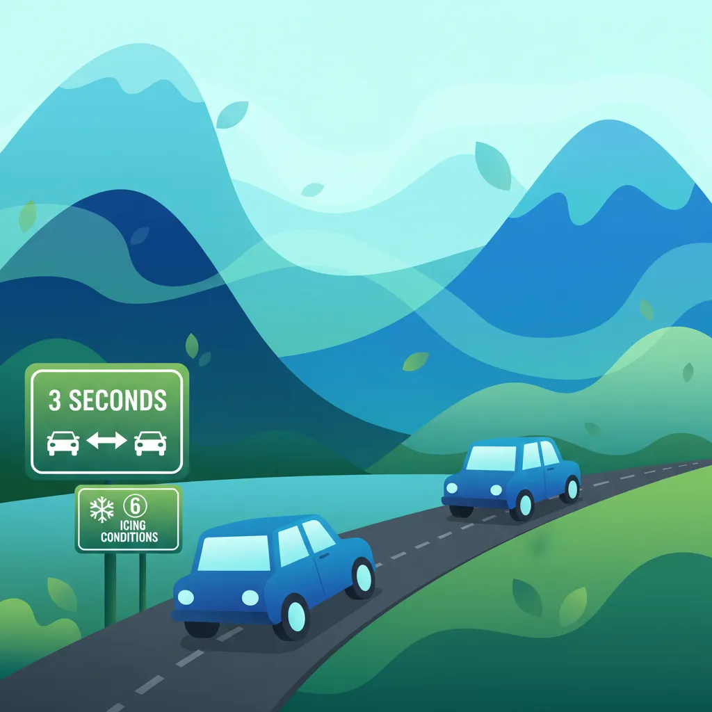 The 3-Second Rule and Safe Following Distance in Iceland