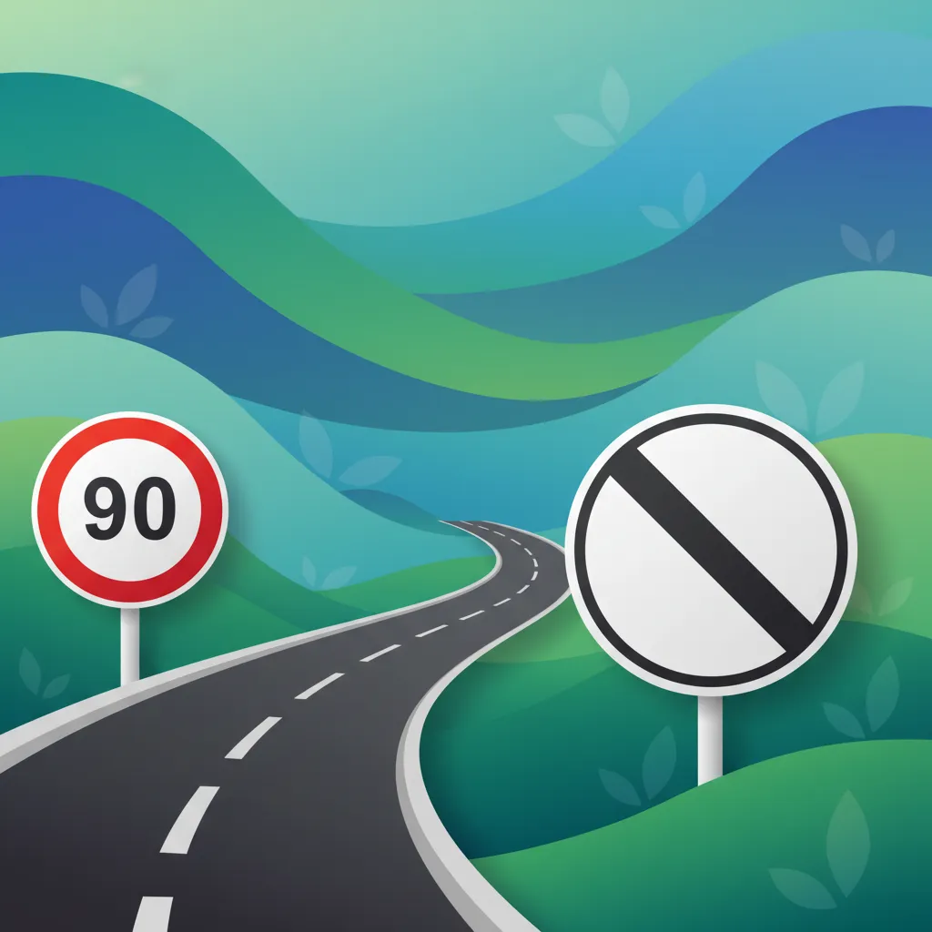 Icelandic Speed Limit Signs and How They End