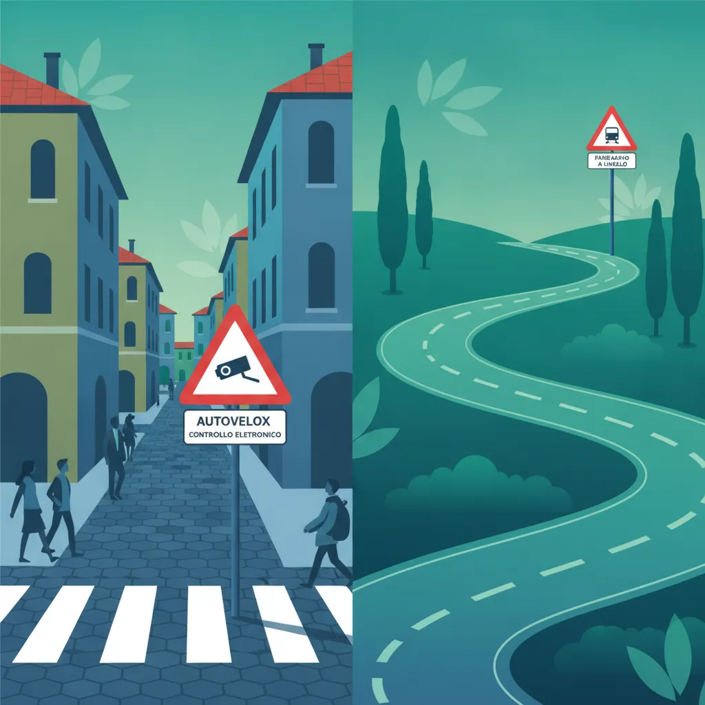 Italian Road Signs: Urban vs. Extraurban Placement Rules