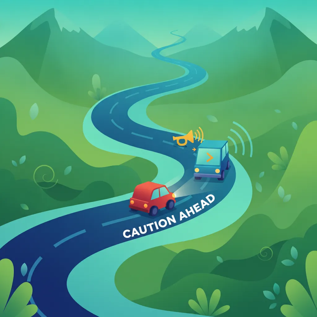 Verkehrsregeln für italienische Bergstraßen