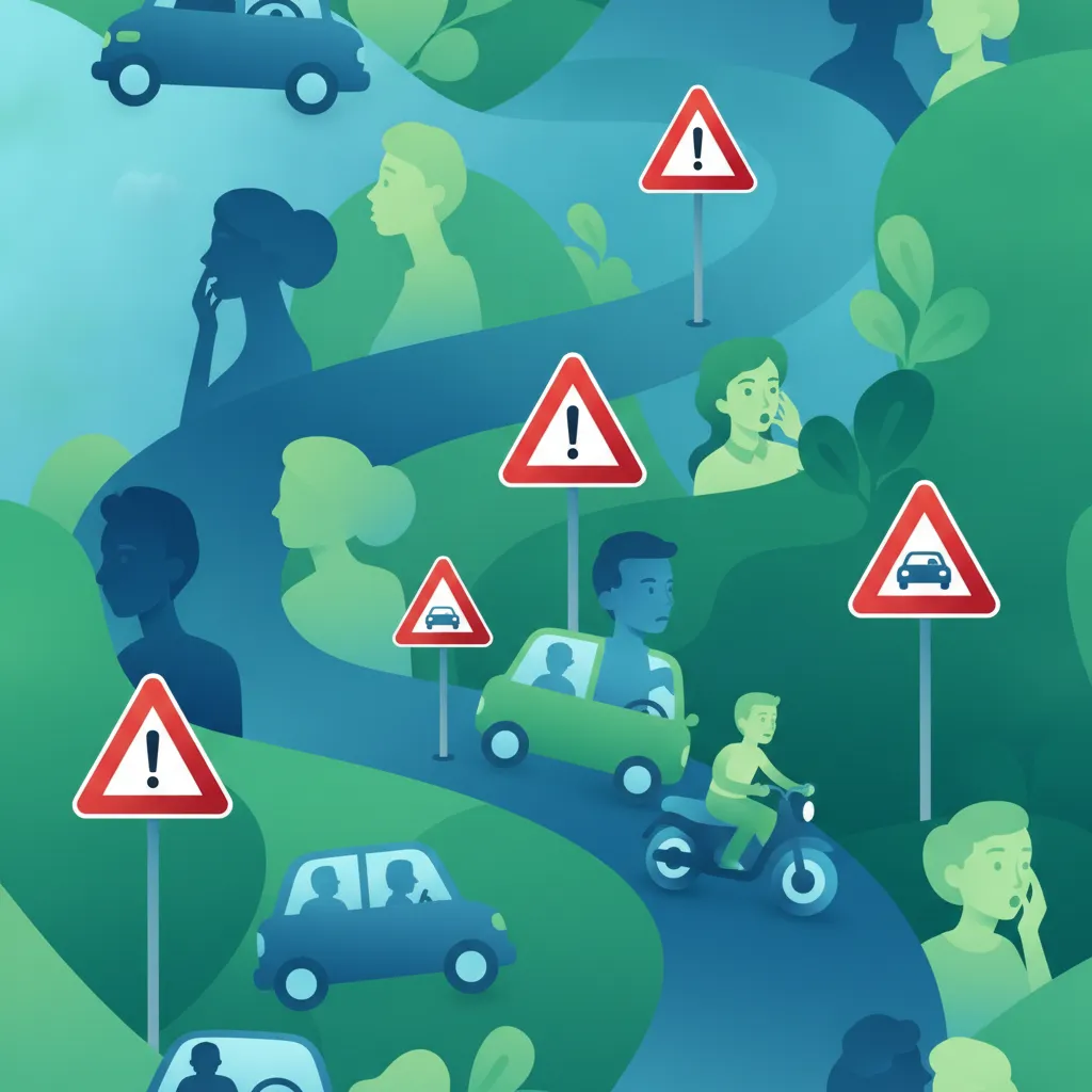 Italian Danger Warning Triangle Signs