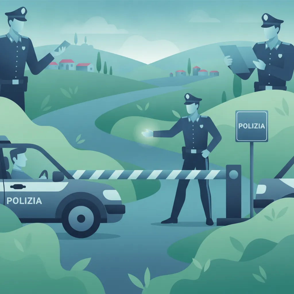 Procedimiento en controles policiales italianos