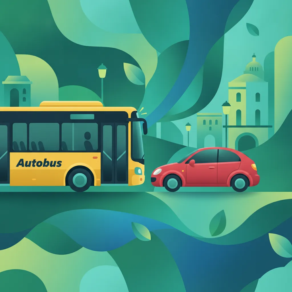Ceder el paso a autobuses en paradas en zonas urbanas italianas