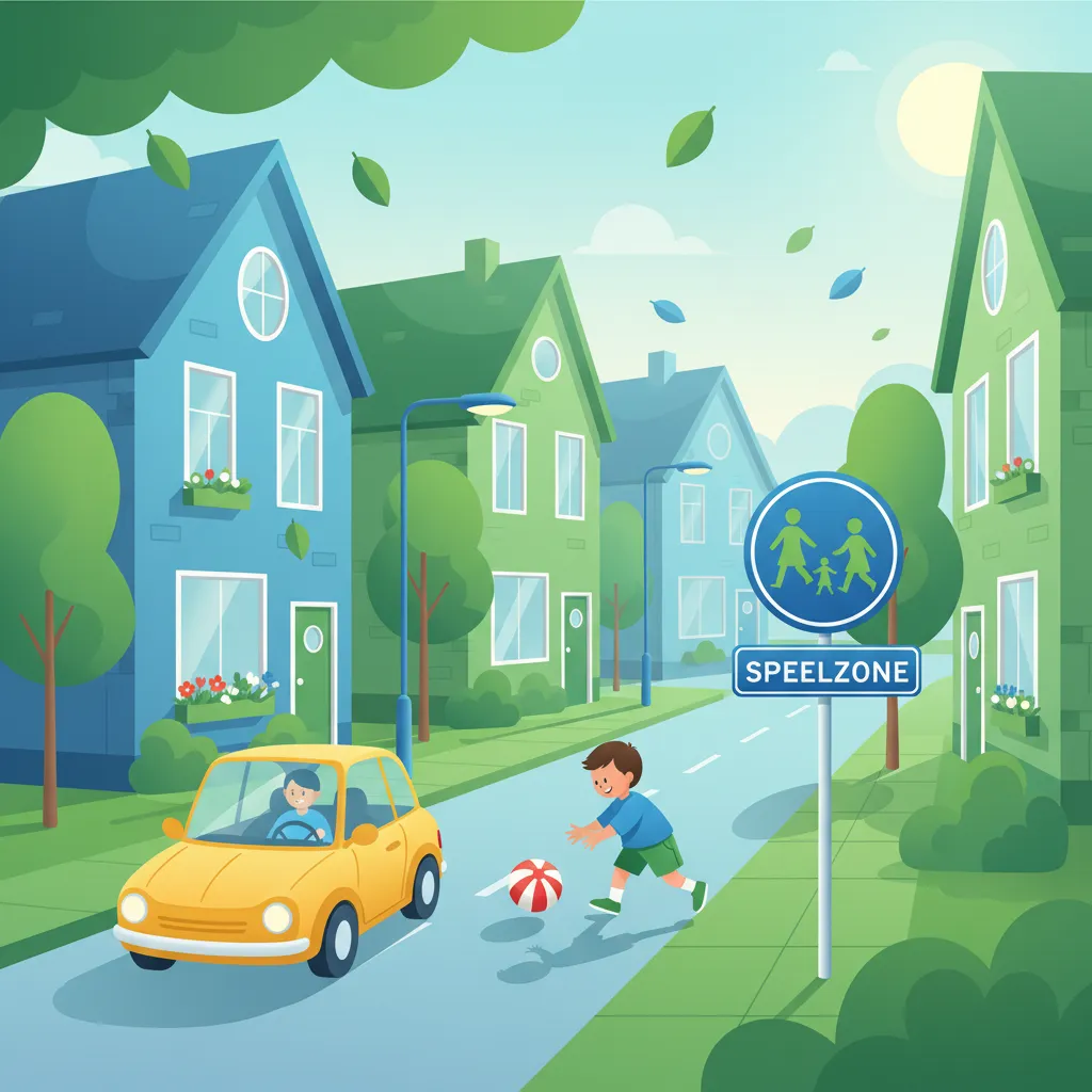 Driving Safely in Dutch Residential and Playground Zones Practice Session