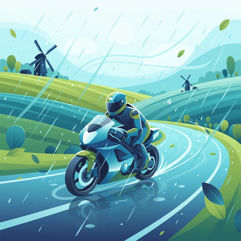 A2 Motorcycle Theory: Mastering Grip and Control in Dutch Weather