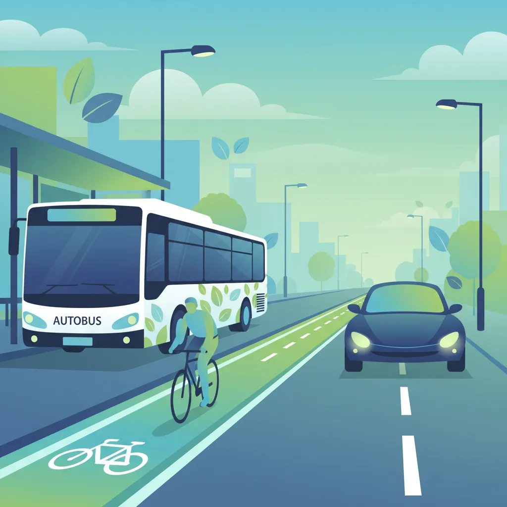 Gemensamma körfält i Polen: bussar, cyklister och bilar