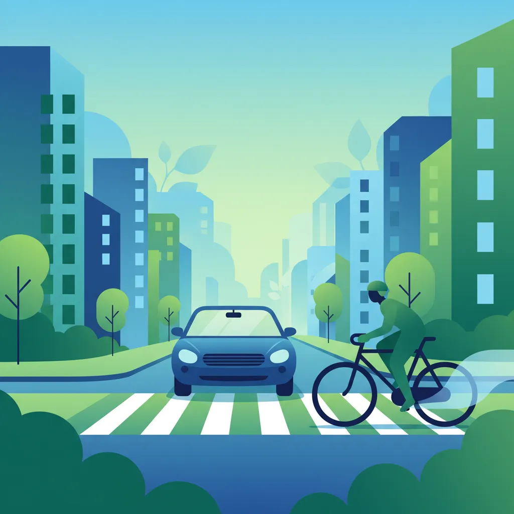 Polish Driving Theory: Cyclist Priority Rules at Intersections