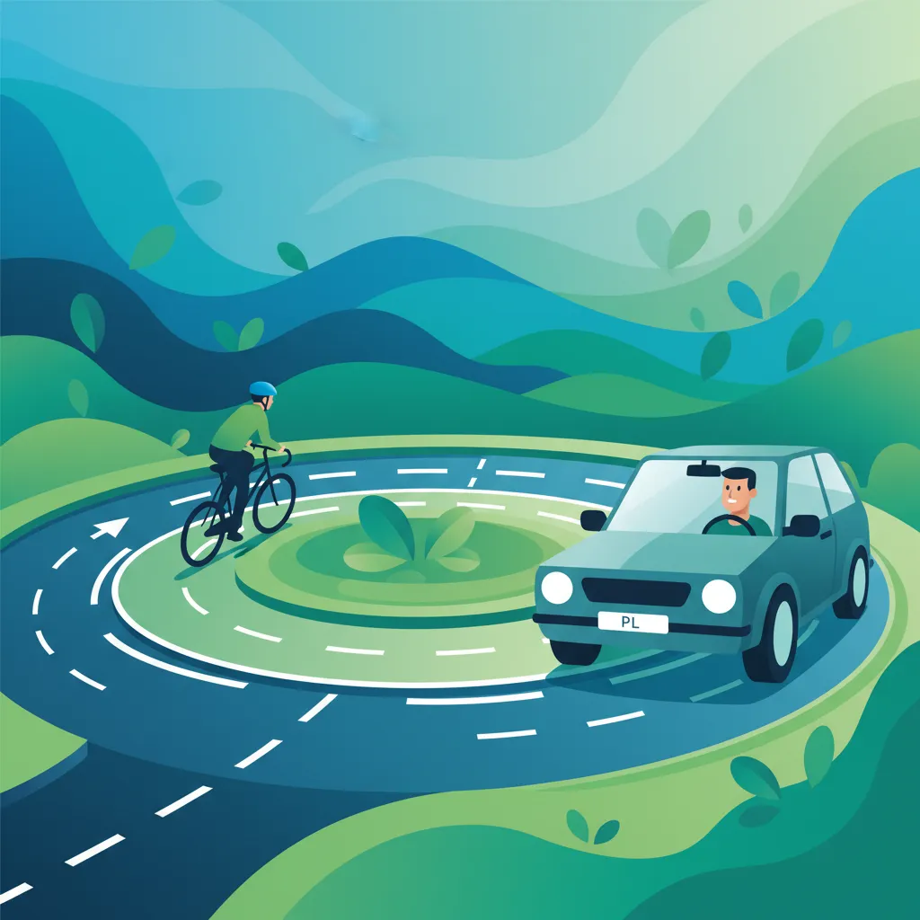 Navigating Cyclists at Roundabouts and Junctions in Poland