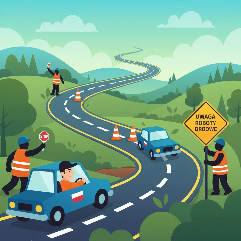 Navigating Temporary Road Markings and Construction Zones in Poland