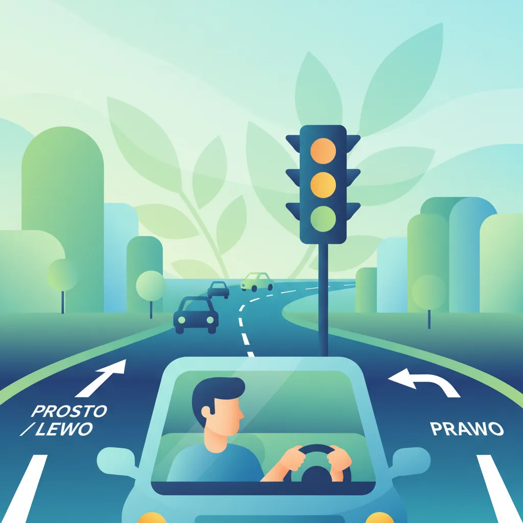 Roundabouts with Traffic Lights for Polish Driving Theory