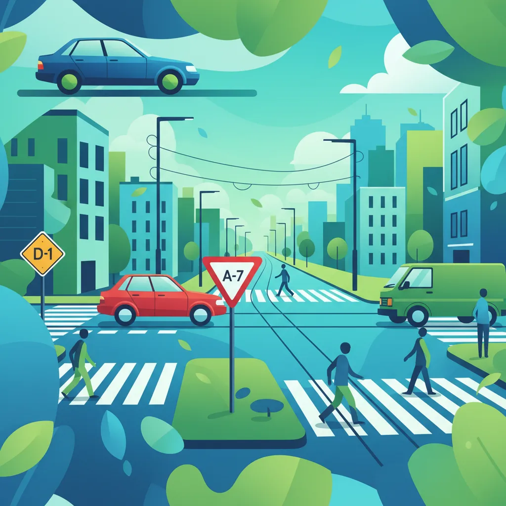 Polish Driving License Theory: Priority at Urban Intersections
