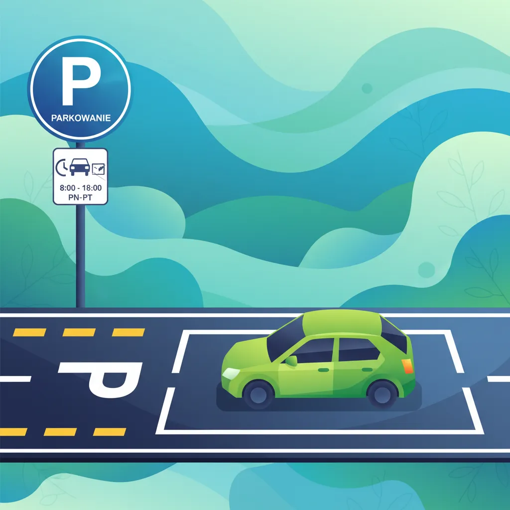 Polish Rules for Stopping and Parking Markings and Signs