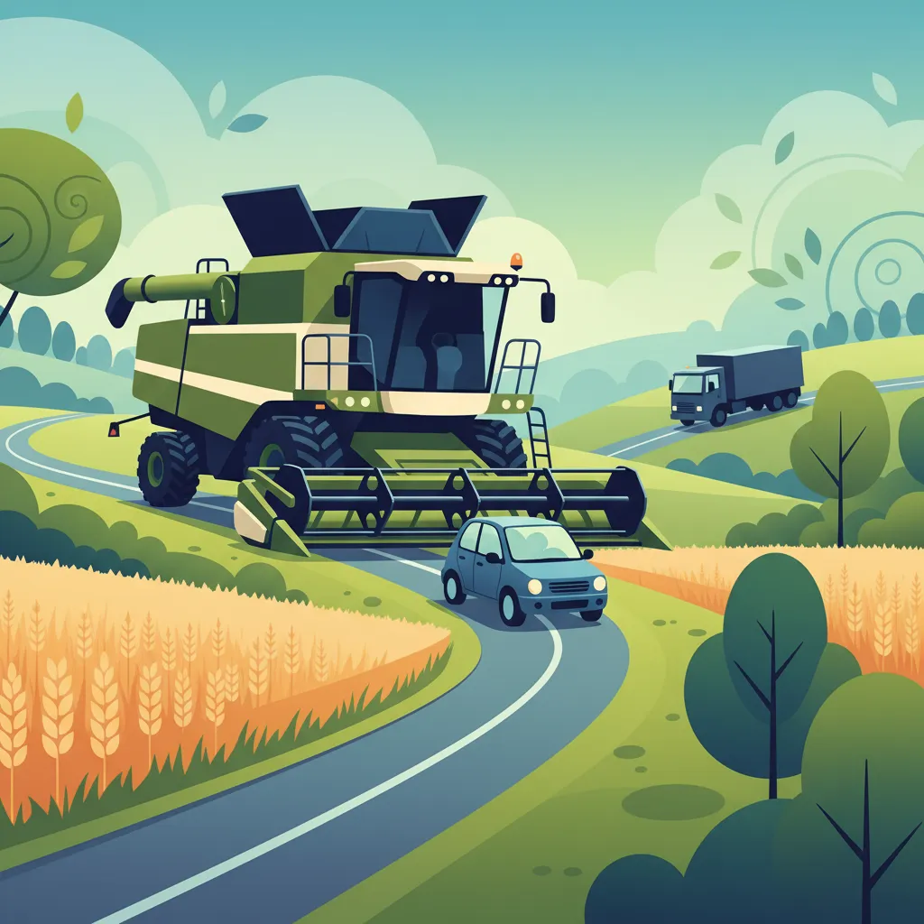 Driving Wide Agricultural Vehicles on Narrow Polish Roads