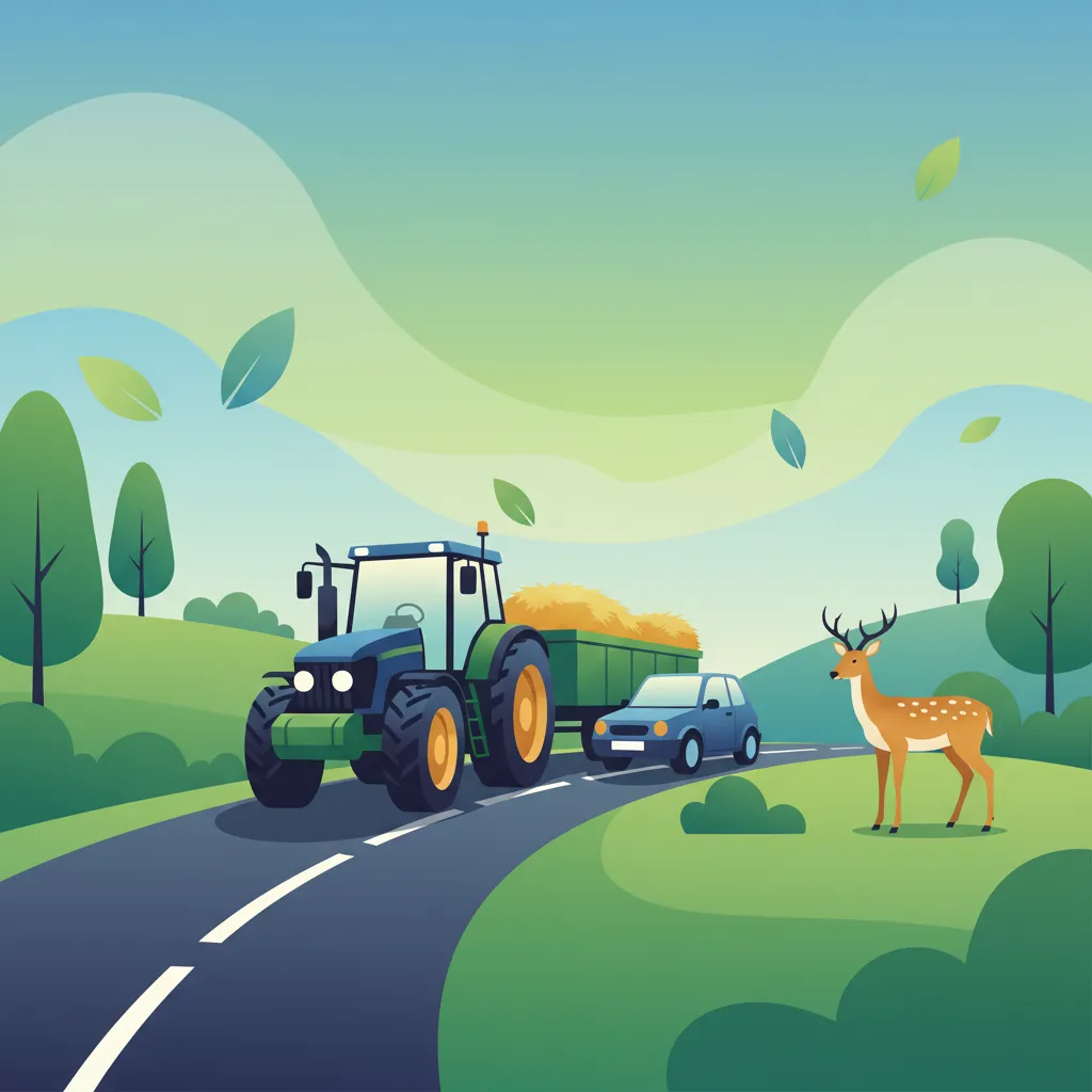 Navigating Rural Hazards: Animals and Agricultural Vehicles