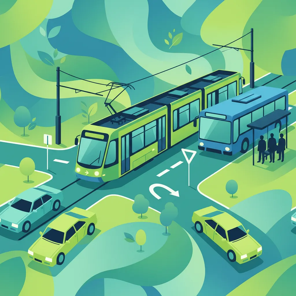 Priority Rules with Trams and Public Transport in Poland