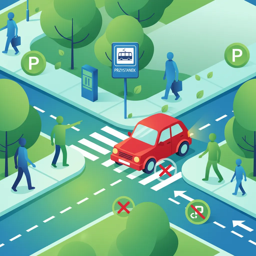 Stopping and Parking Rules in Special Zones for Polish Driving Theory